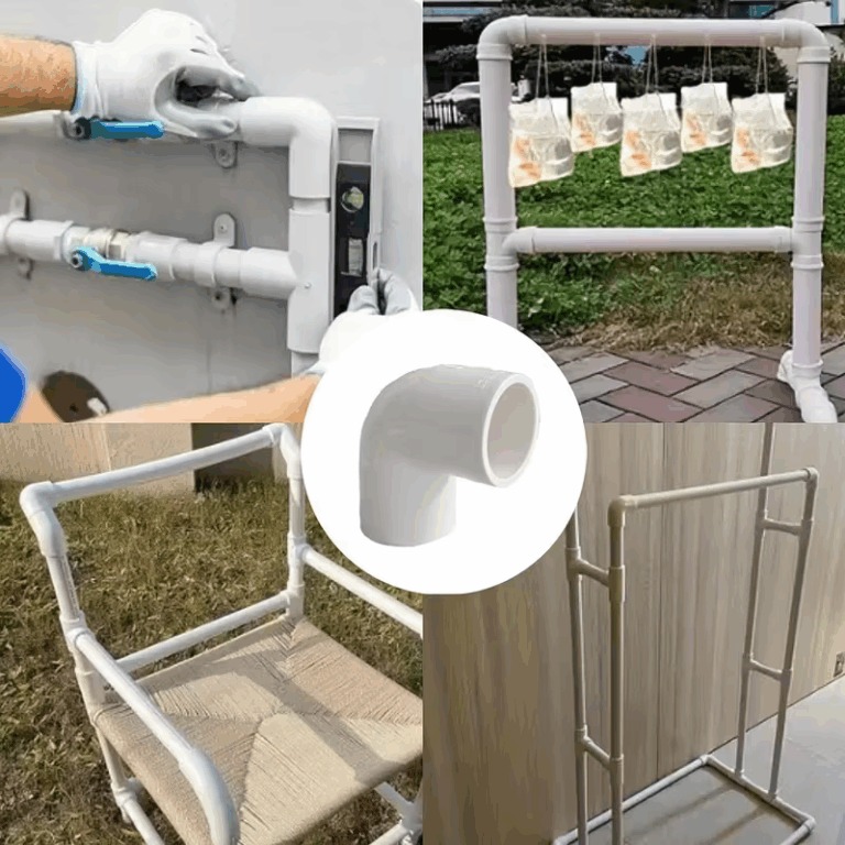 6 Pcs PVC 90-Degree Elbow Connectors